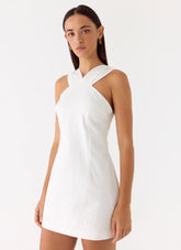 Be My Baby Mini Dress - White