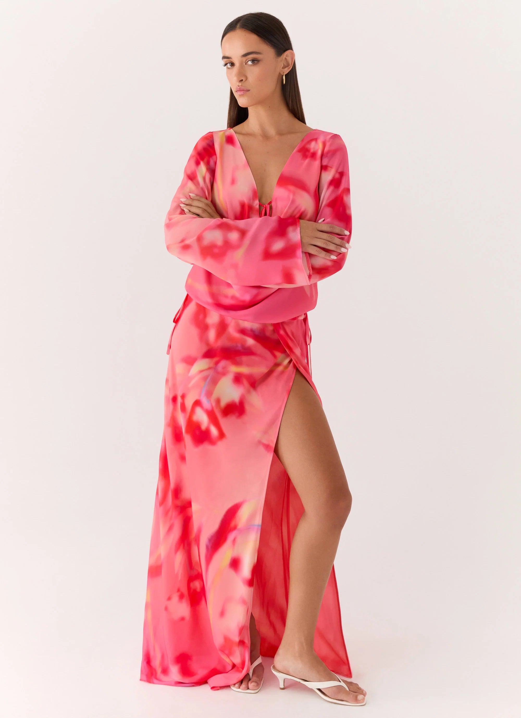 Rafaella Maxi Dress - Sun Blushed Bloom