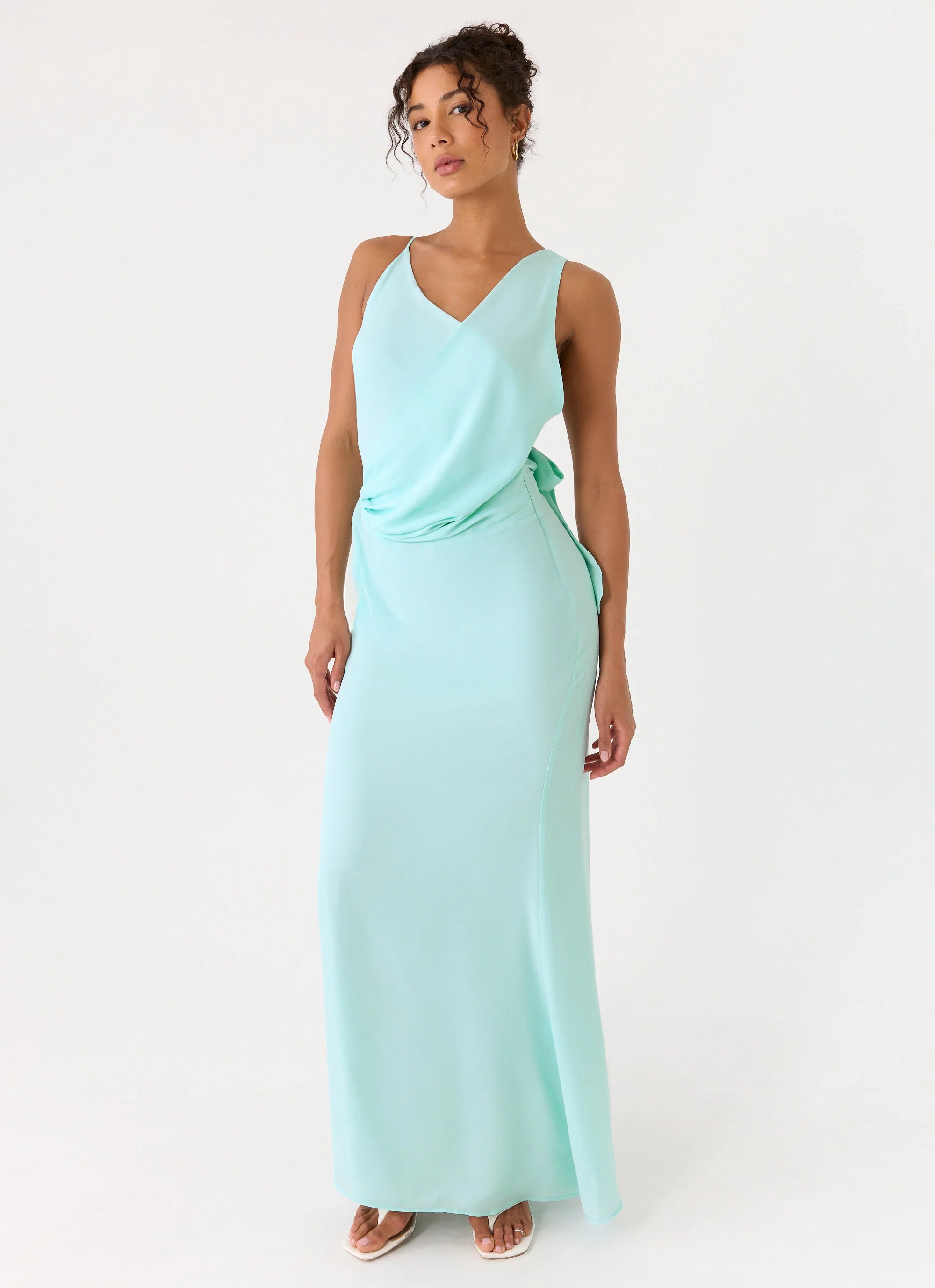 Analia Maxi Dress - Aqua