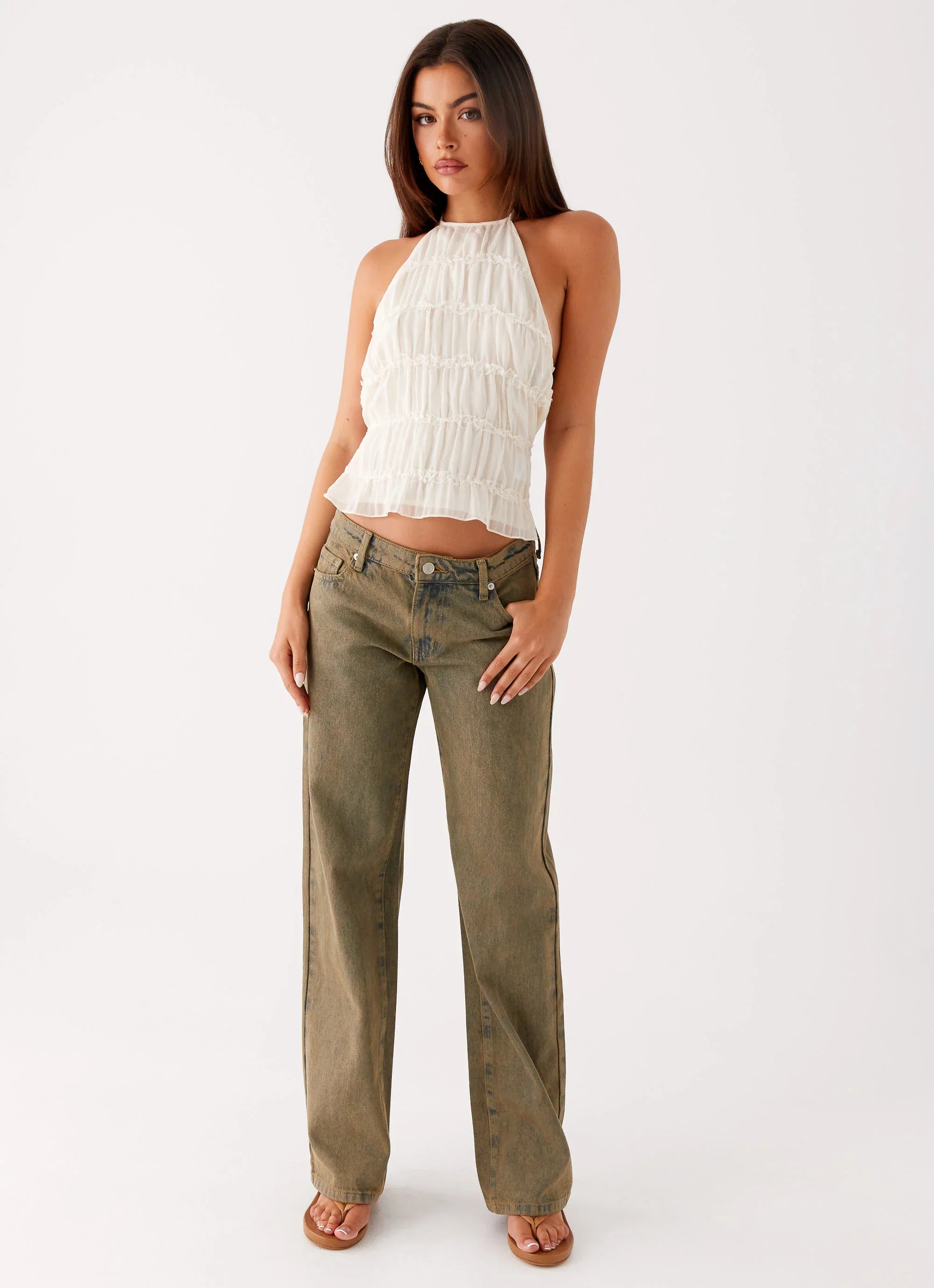 Bennie Halter Top - Ivory