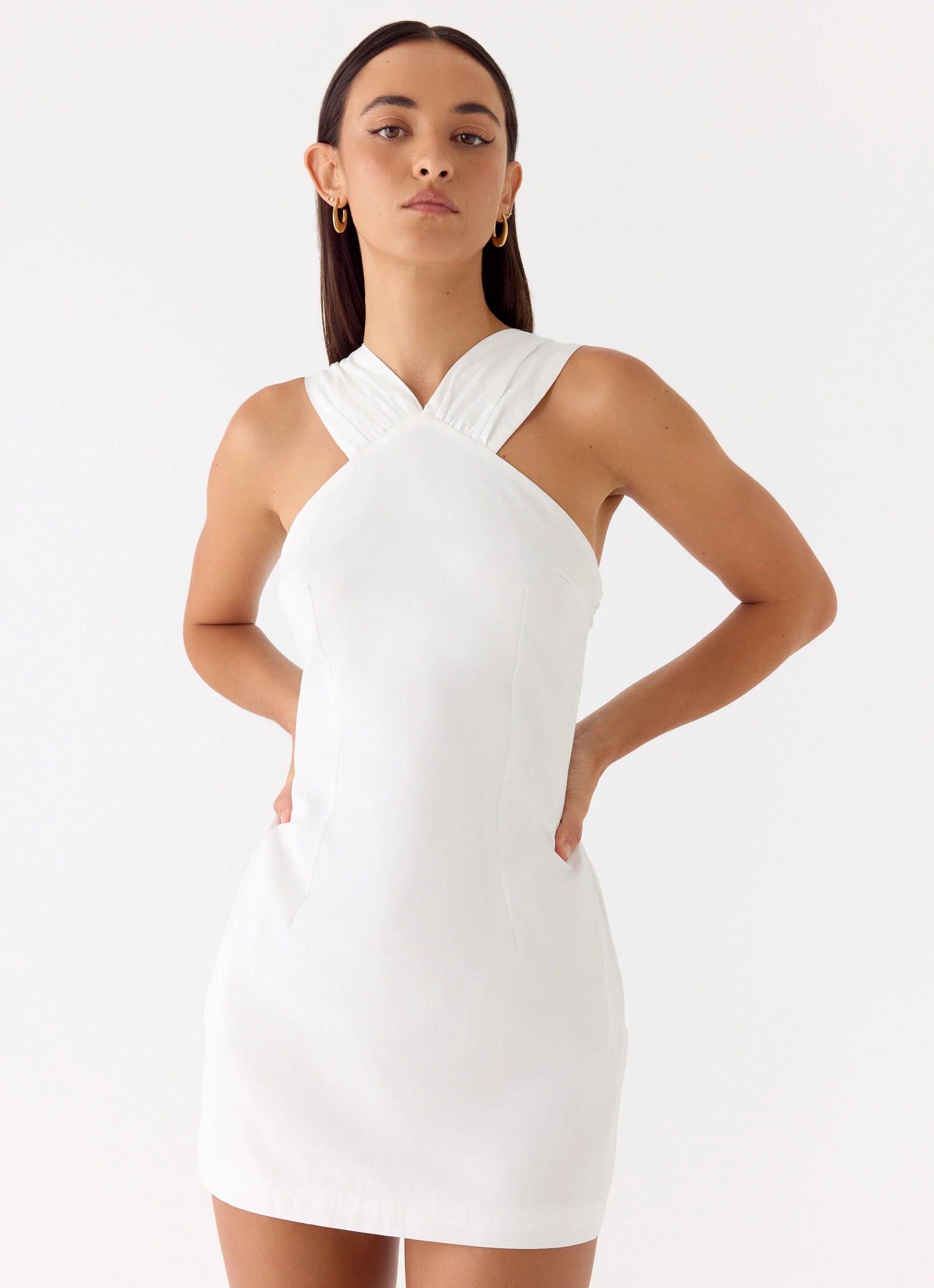 Be My Baby Mini Dress - White