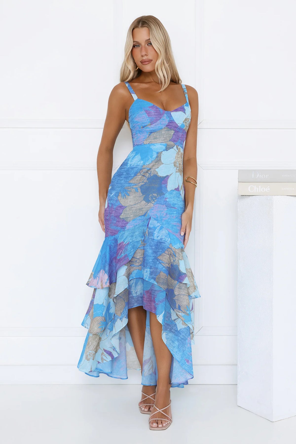 Timeless Glow Maxi Dress Blue
