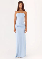 Dimmi Strapless Maxi Dress - Blue