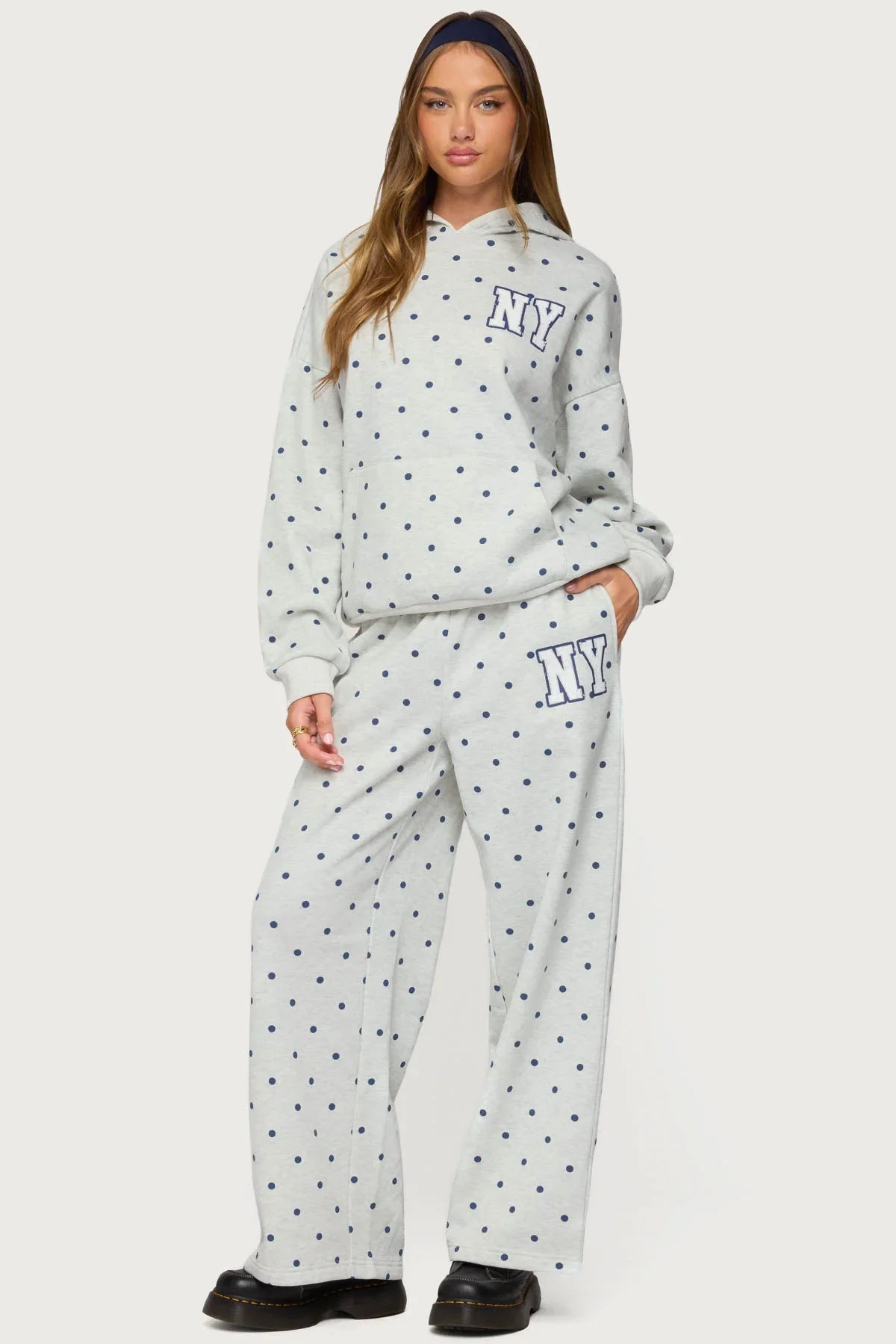 NY Babe Polka Dot Hoodie