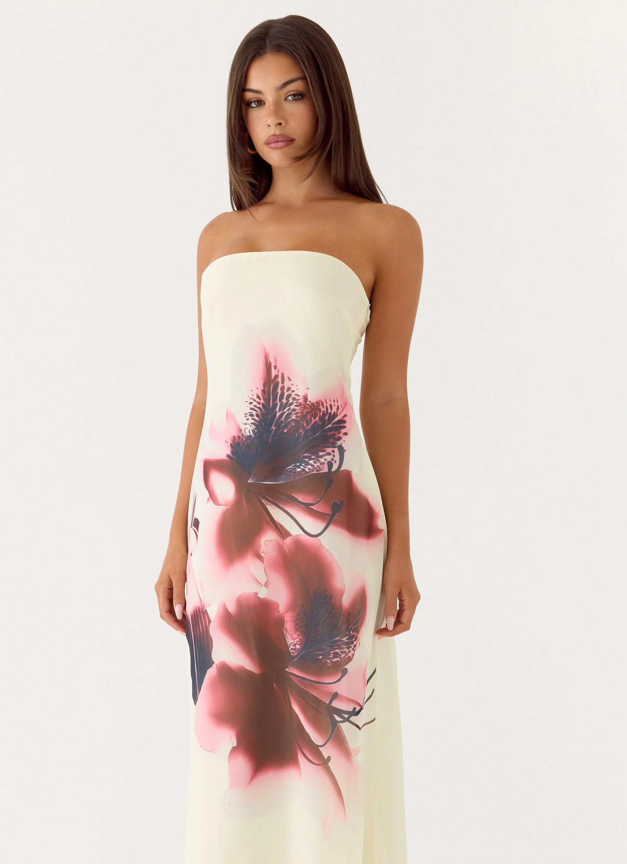 Lariettea Strapless Maxi Dress - Velvet Bloom